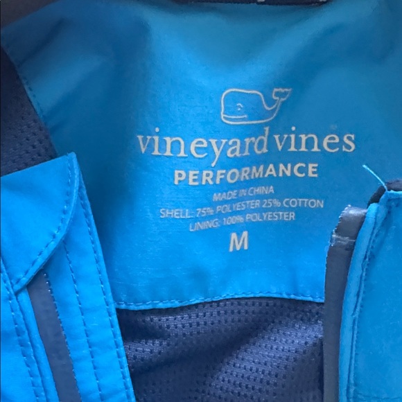 Vineyard Vines Men's Regatta Windbreaker Jacket Spinnaker Blue Size Medium - Picture 14 of 16